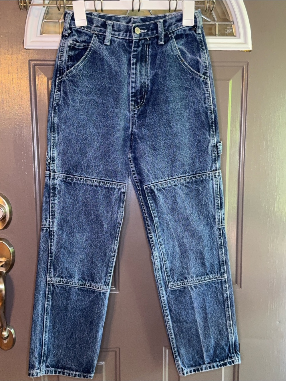 Brandy Melville Washed Blue Straight Carpenter Jeans